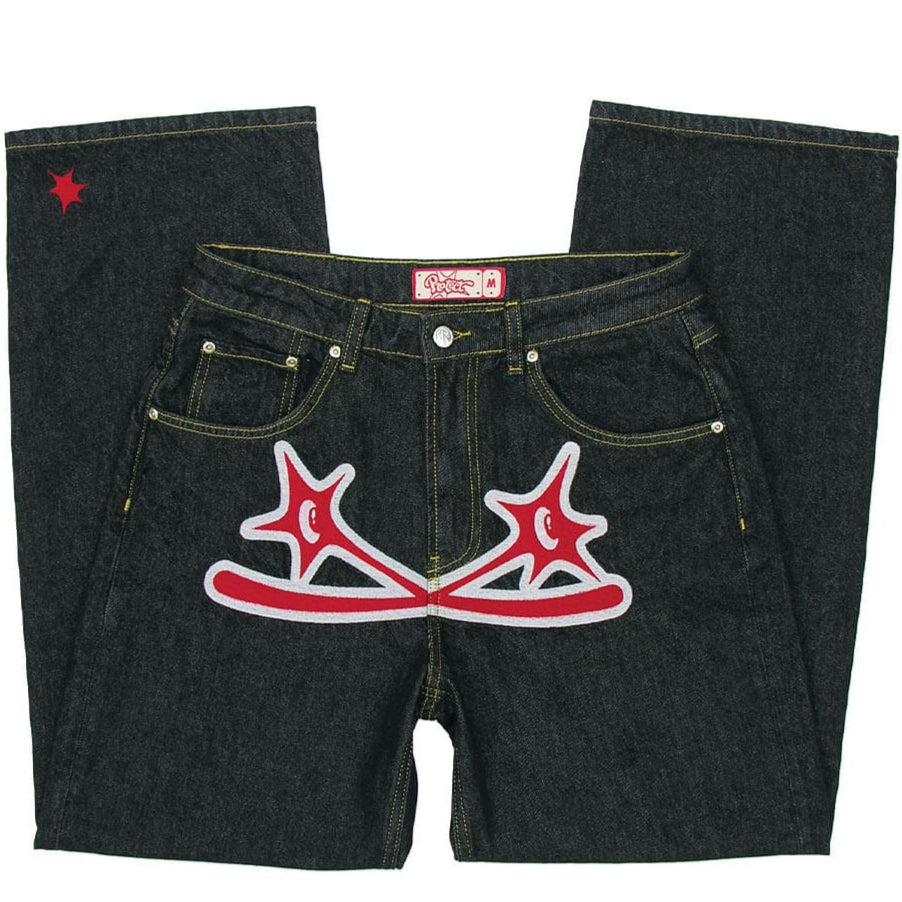 PROTECT LDN Black/Red Spike Bonkers Denim