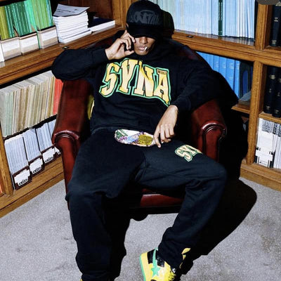 Syna World College Logo Tracksuit - Black / Yellow