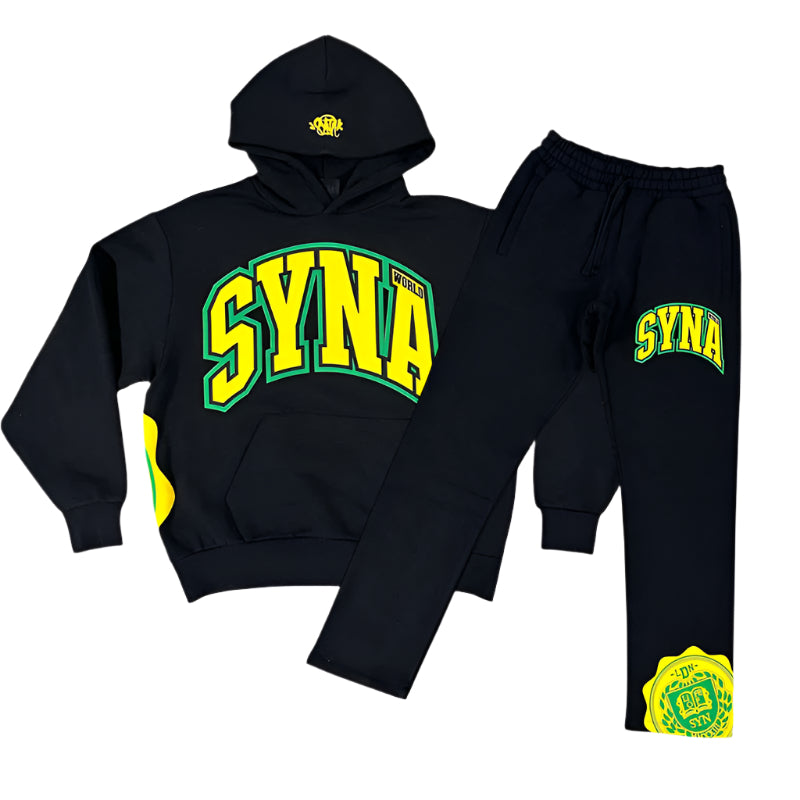 Syna World College Logo Tracksuit - Black / Yellow