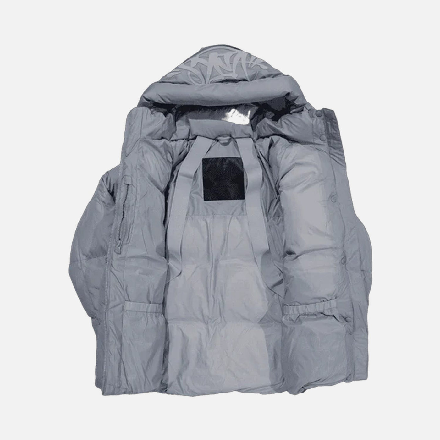 Syna World Logo Puffer Jacket -Grey