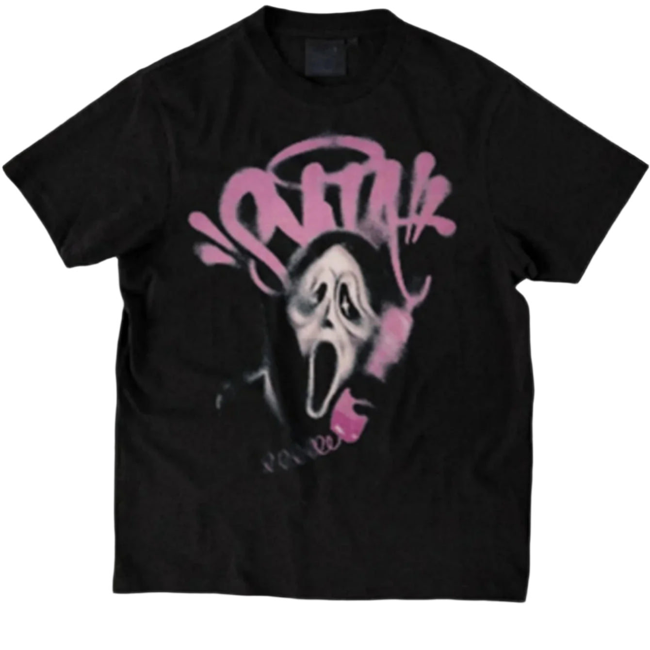 Syna World Midnight Caller Scream T-Shirt - Black / Pink