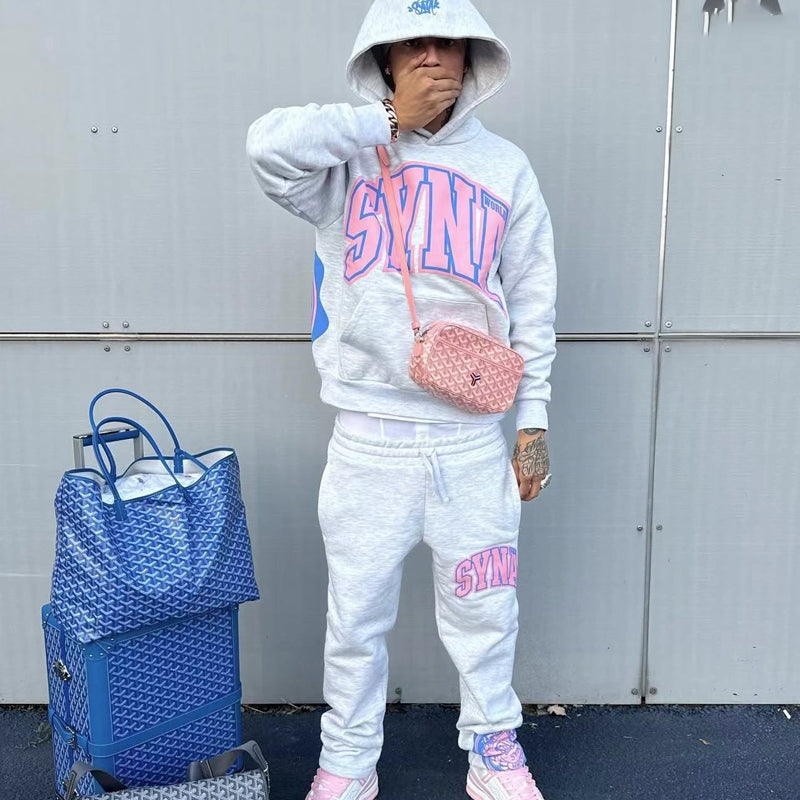 トップス Syna World Tracksuit - Grey Pink XS Syna World Logo Tracksuit - Grey / Pink