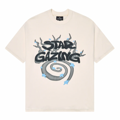 Broken Planet Star Gazing T-Shirt Vanilla White