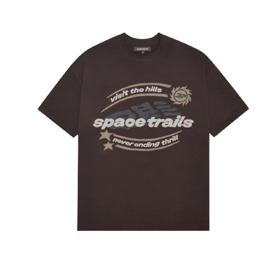 Broken Planet Market Space Trails T-Shirt Mocha Brown by Broken Planet Market from £85.00