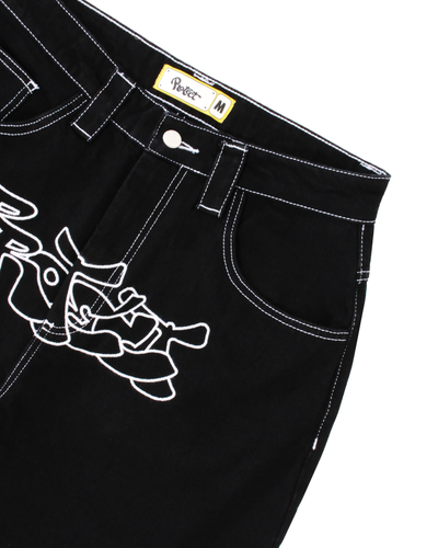 PROTECT LDN Scribble Black Bonkers Denim