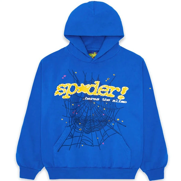 Sp5der Spider worldwide パーカ Sp5der Web Hoodie Purple Men's - SS23 - GB