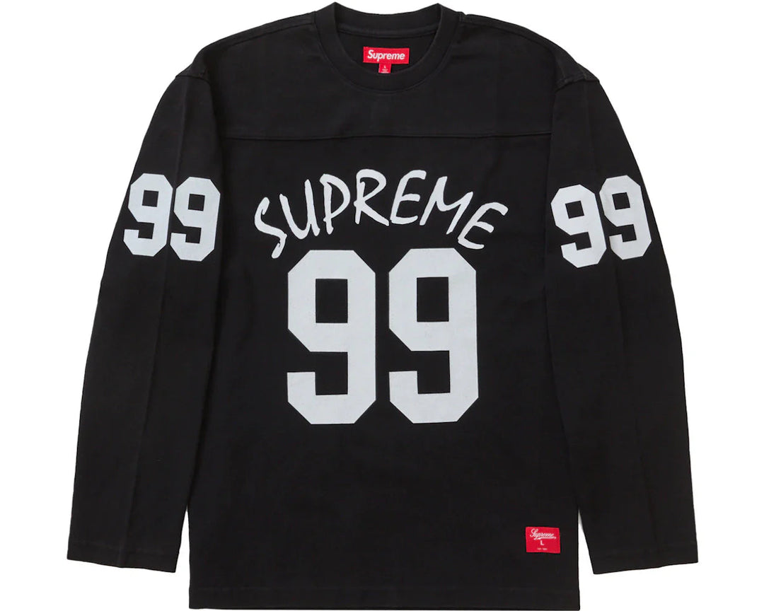 SUPREME 99 ロングスリーブシャツ Supreme 99 Long Sleeve Football Top Black – Royal Culture