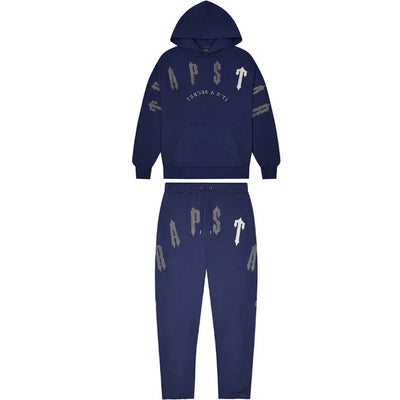 Trapstar Irongate Arch Chenille 2.0 Hooded Tracksuit - Navy