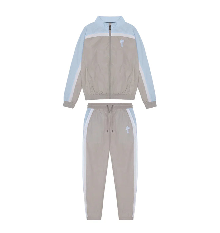 TRAPSTAR IRONGATE T SHELLSUIT - GREY/CASHMERE BLUE/WHITE – Royal Culture