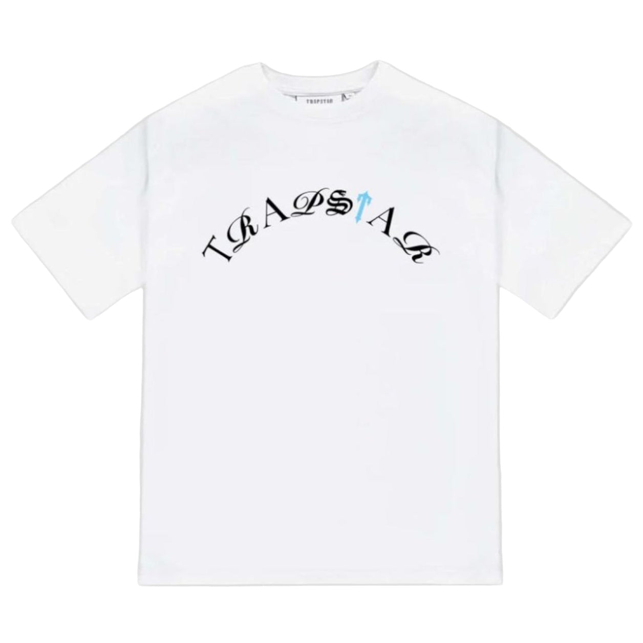 Trapstar Script Arch T-Shirt White Teal Premium Streetwear