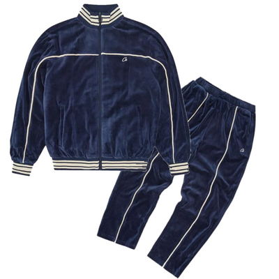 CORTEIZ VVS velour Amg Tracksuit Set - Navy