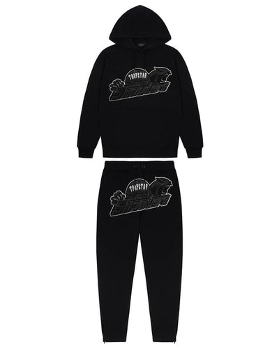Trapstar London Shooters Hooded Tracksuit - Black / White