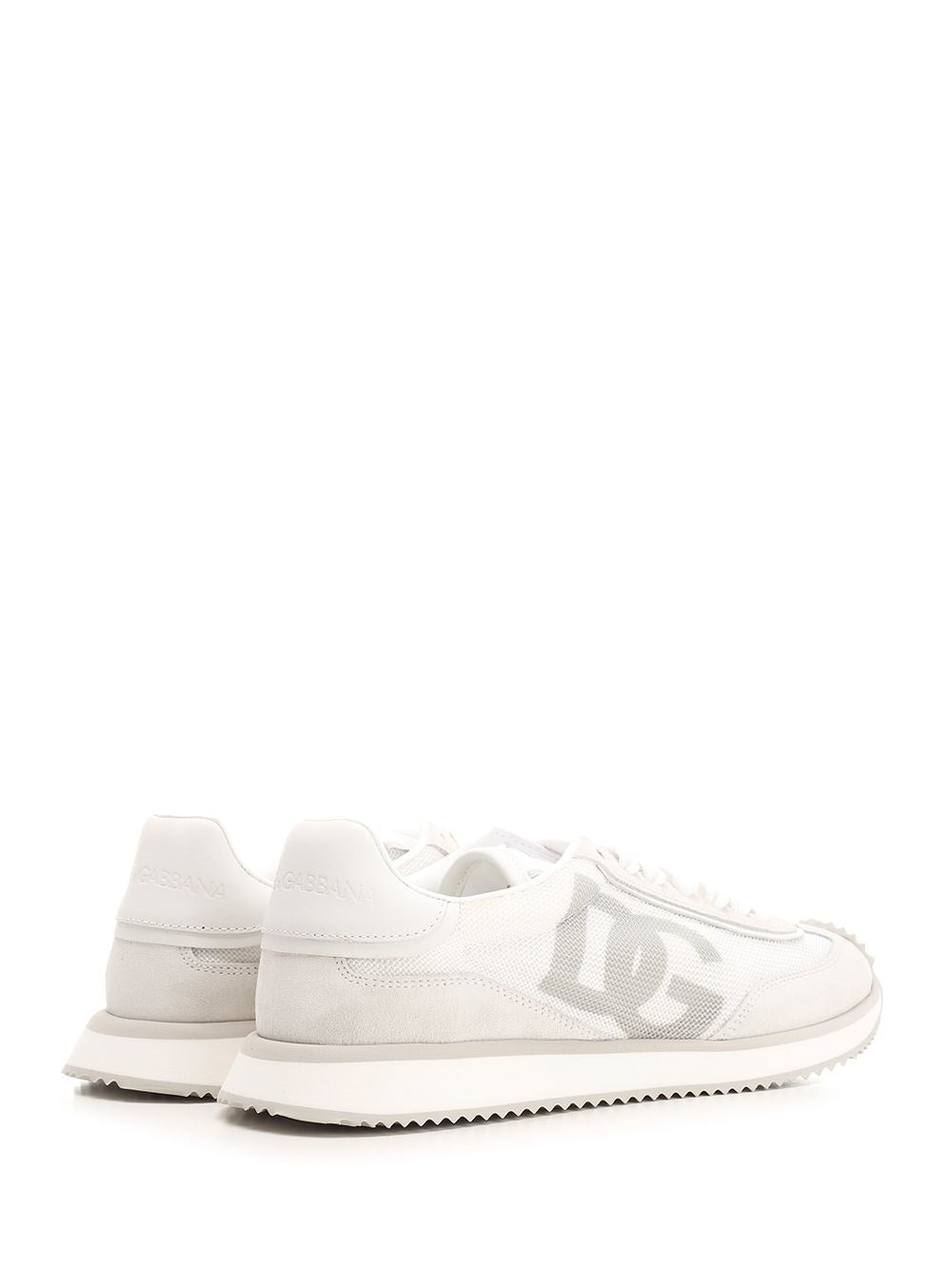 Dolce & Gabbana Women's DG Cushion Mesh Sneakers with Fire Logo