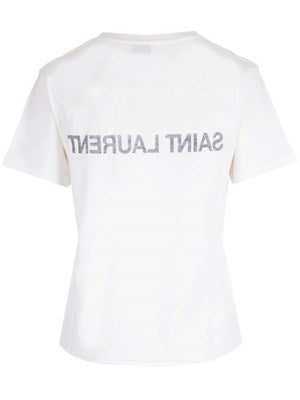 SAINT LAURENT T-shirt with reverse logo