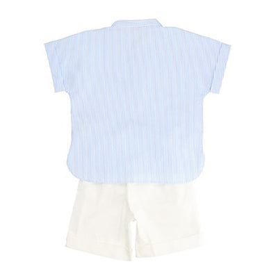 IL GUFO Cotton Shirt & Bermuda Shorts