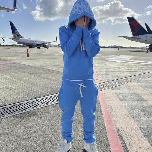 (SALE) SYNA WORLD LOGO TRACKSUIT BLUE BY CENTRAL CEE