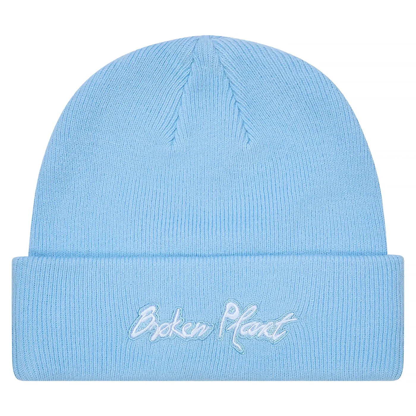 Broken Planet Premium Light Blue Fold‑Over Unisex Beanie