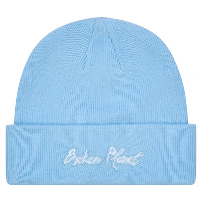 Broken Planet Premium Light Blue Fold‑Over Unisex Beanie