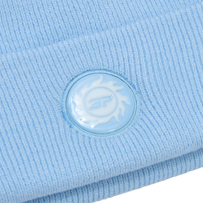 Broken Planet Premium Light Blue Fold‑Over Unisex Beanie