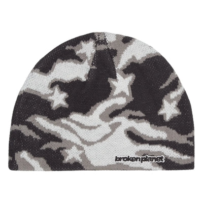 Broken Planet Star Camo Beanie Stylish Warm Knit