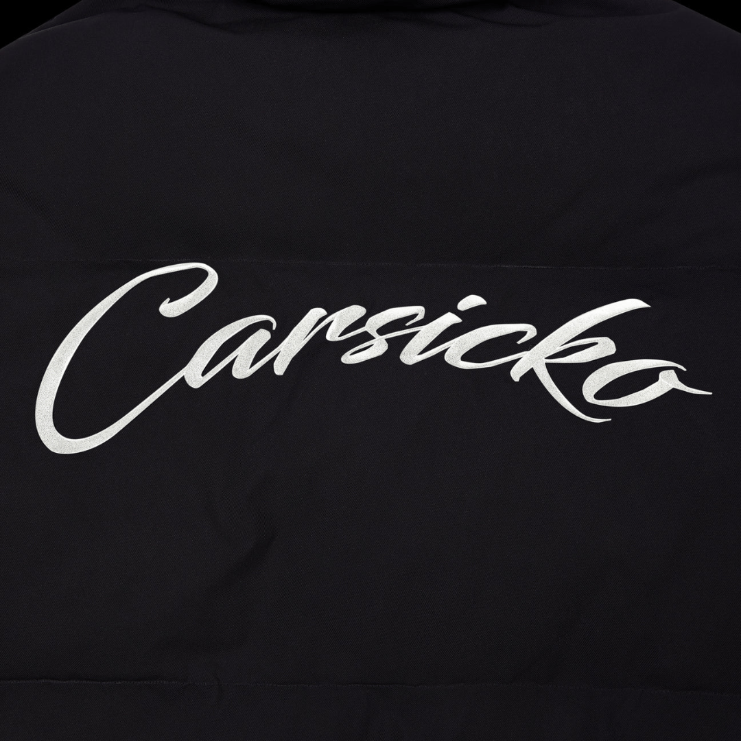 Carsicko Logo Puffer Jacket - Black - No Sauce The Plug