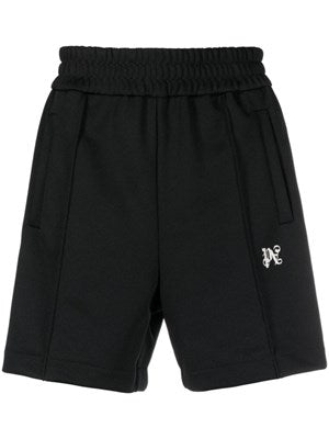 PALM ANGELS Sporty shorts in nylon with bands