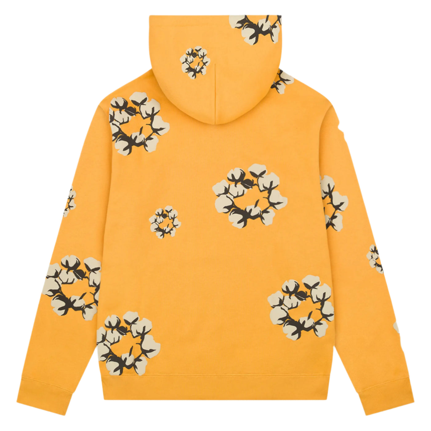 Back view of Denim Tears x CPFM Cactus Tears Wreath Yellow Hoodie FW24THD024