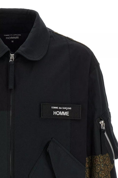 Patchwork bomber jacket