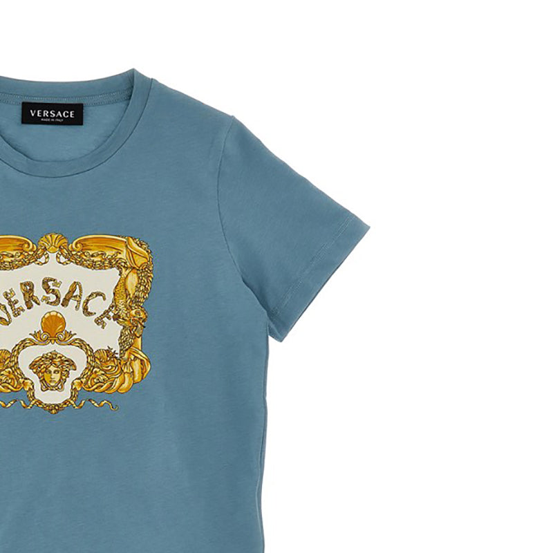 VERSACE KIDS Seashell Baroque Kids' Capsule The Holiday T-shirt