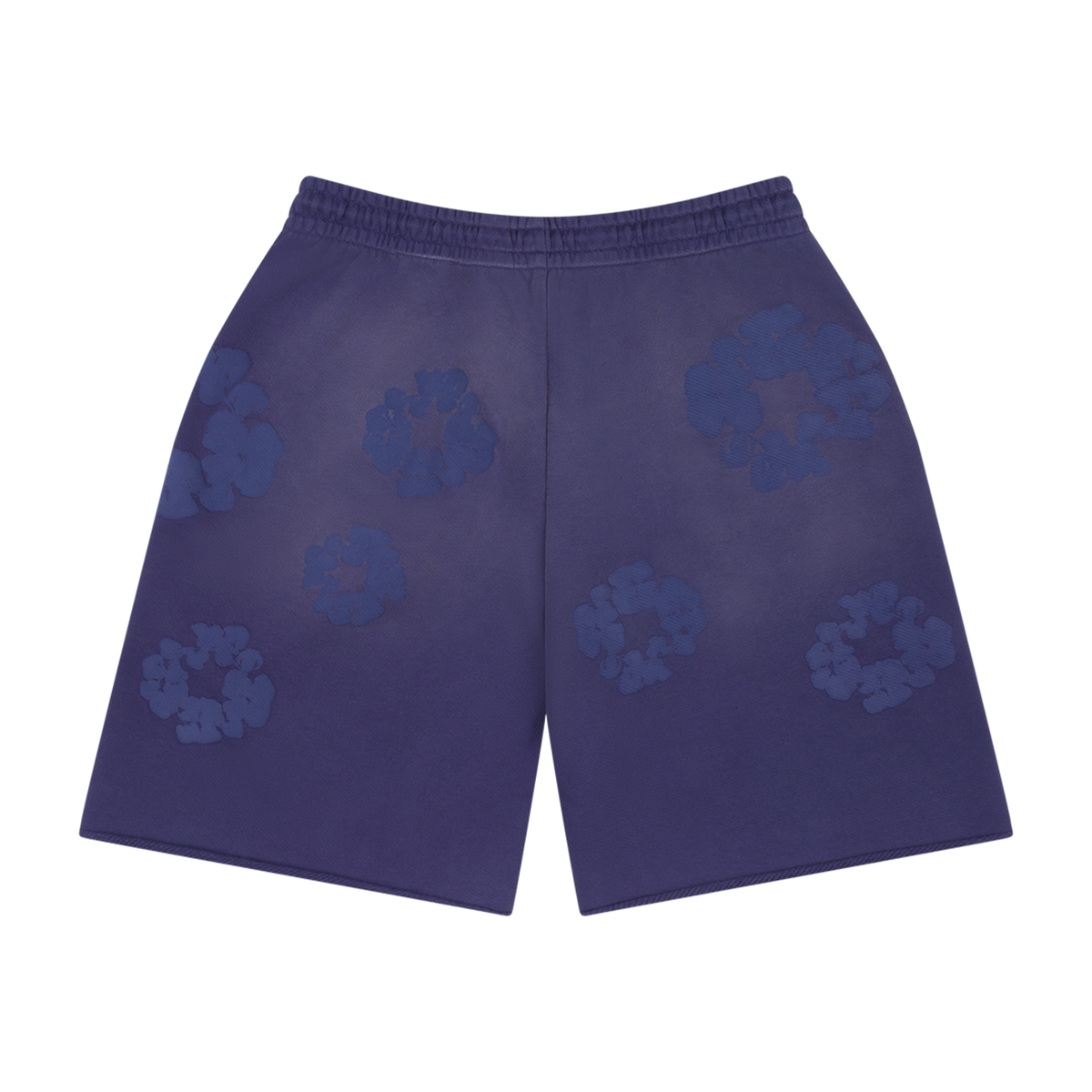 Denim Tears Mono Cotton Wreath Washed Blue Sweat Shorts