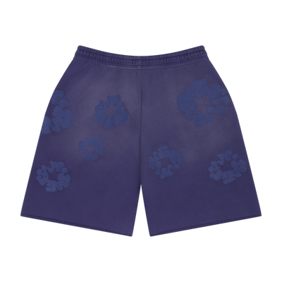 Denim Tears Mono Cotton Wreath Washed Blue Sweat Shorts