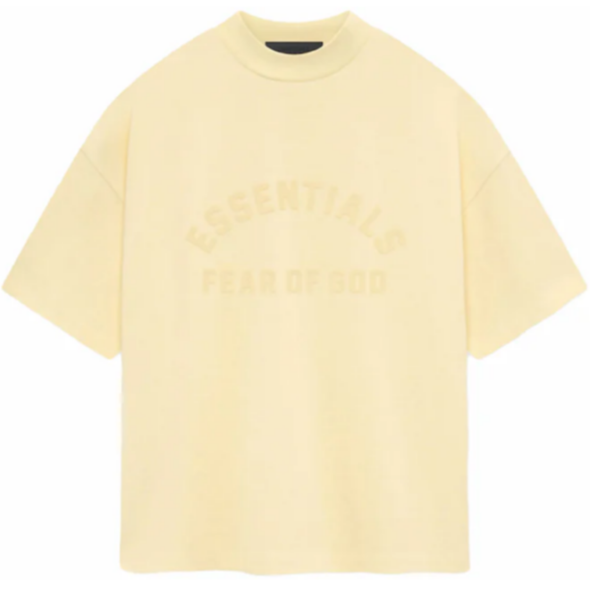 FEAR OF GOD Essentials heavy crewneck tee garden yellow (SS24)