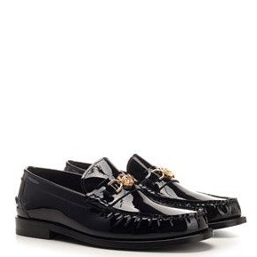 VERSACE Black patent leather loafer