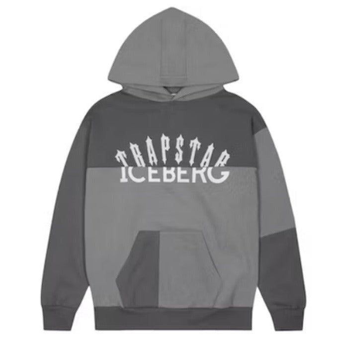 Trapstar x Iceberg Deconstructed Two Logo Hoodie
