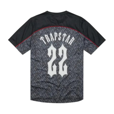 Trapstar T Football Jersey Grey Red Monogram Sportwear