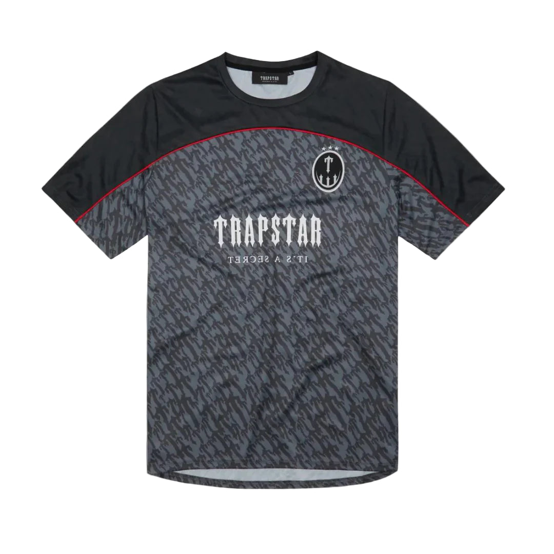 Trapstar T Football Jersey Grey Red Monogram Sportwear