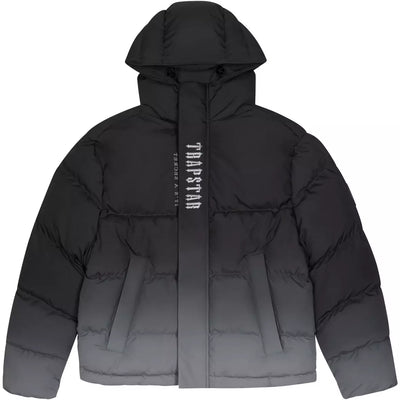 Trapstar Decoded Hooded Puffer Jacket 2.0 - Black Gradient