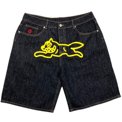 Ice Cream Running Dog Black/Yellow Denim Short Frost