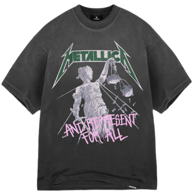 Metallica Justice T-Shirt Stained Black