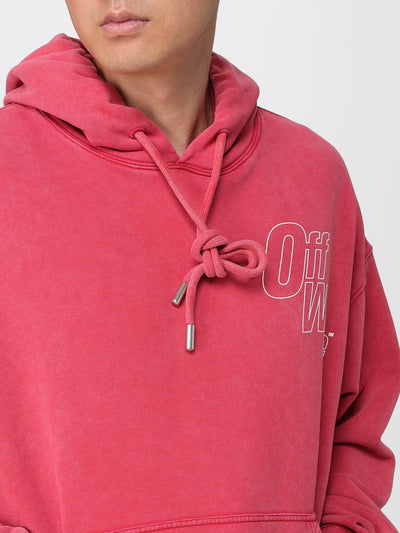 Off-White Men's Multicolor Cotton Hoodie with Signature Arrow Logo