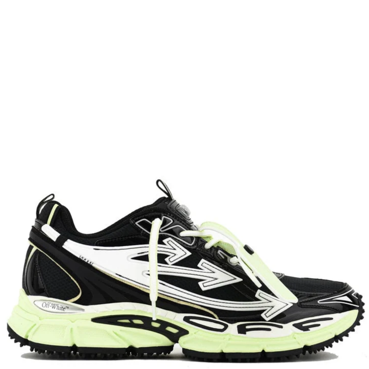OFF-WHITE Be Right Back Sneakers Black/Lime