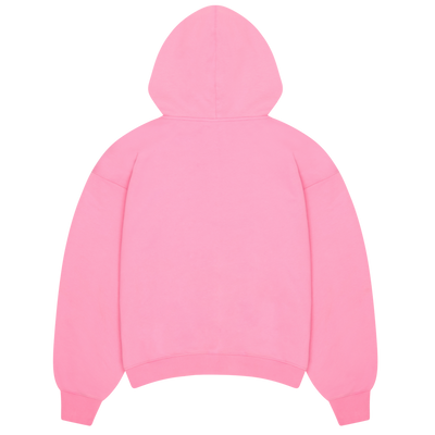 BROKEN PLANET CANDY PINK ZIP UP HOODIE