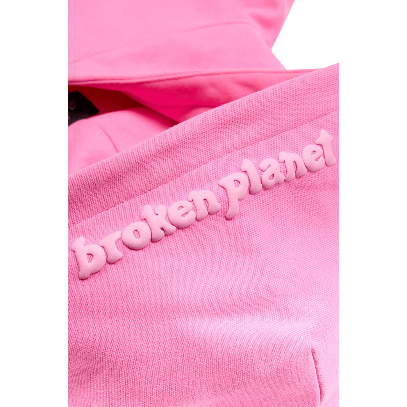 BROKEN PLANET CANDY PINK ZIP UP HOODIE