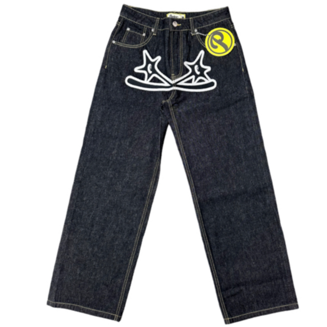 PROTECT LDN Black/White Spike Bonkers Denim – Royal Culture PROTECT LDN Black/White Spike Bonkers Denim – Royal Culture