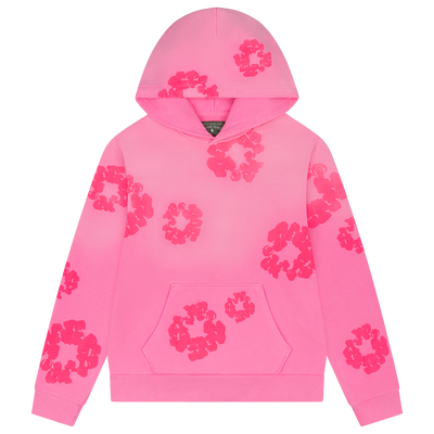 DENIM TEARS Premium Pink Mono Cotton Wreath Hoodie