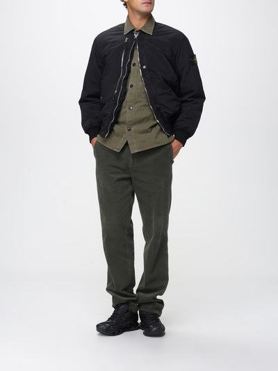 Men's Stone Island Nylon Metal Bomber Jacket - Black, Lightweight & Stylish