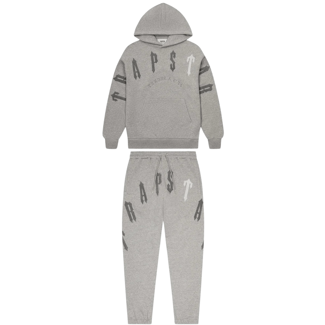 Trapstar Irongate Arch Chenille 2.0 Tracksuit - Grey - Kick Game
