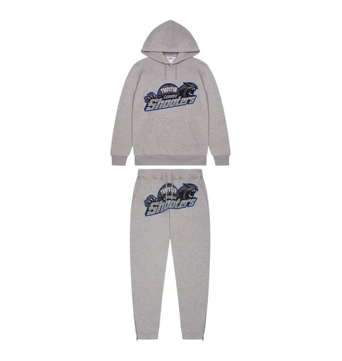 Trapstar London Shooters Hooded Tracksuit Grey/Blue