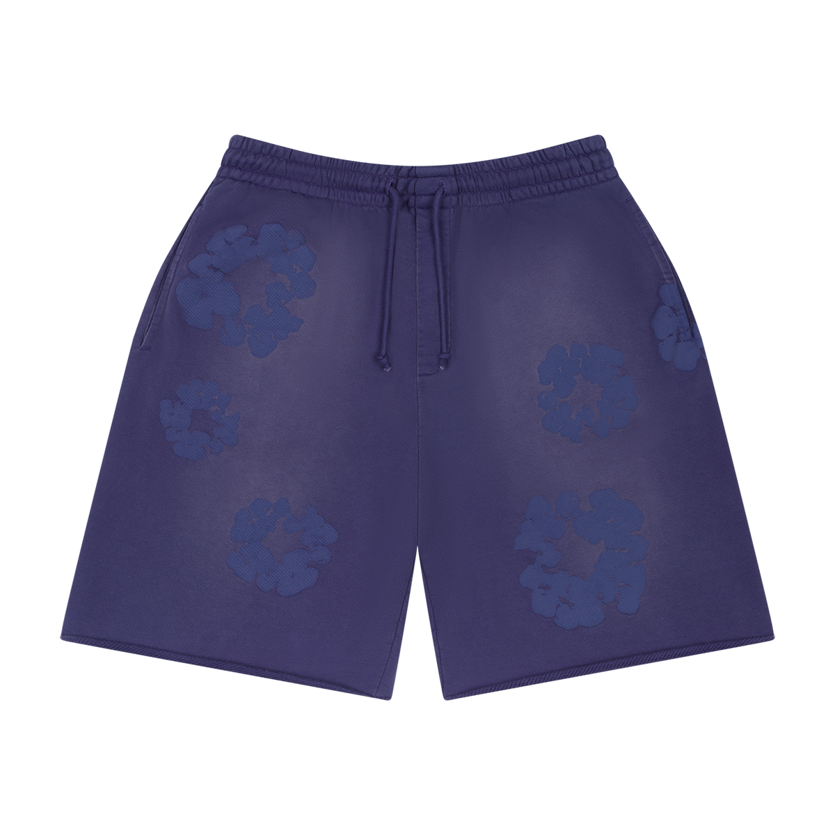 Denim Tears Mono Cotton Wreath Washed Blue Sweat Shorts