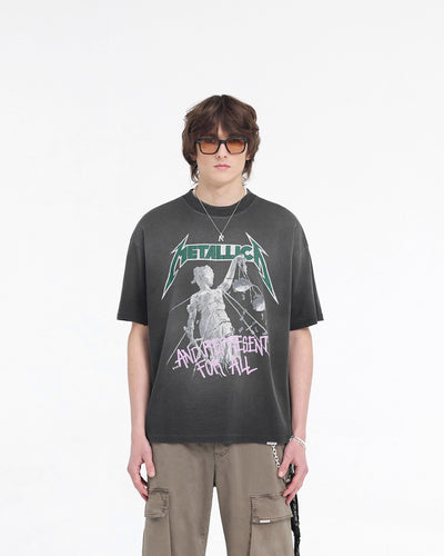 Metallica Justice T-Shirt Stained Black